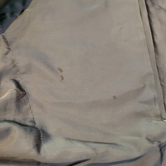 Banana Republic Tailored Fit Blazer 42R Gray Wool White Viscose Sport Coat - Picture 8 of 15